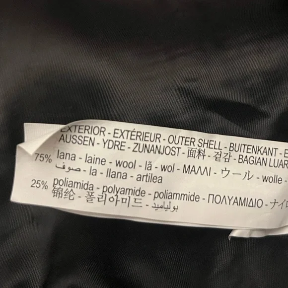 Zara Women's Black wool Jacket - Picture 8 of 10